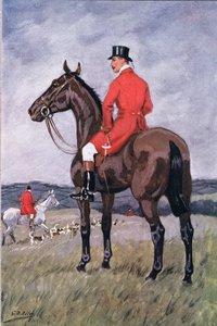 Door vloed en veld: En iemand die reed op een donkerbruin paard, uit Gedichten van Adam Lindsay Gordon gepubliceerd door T. N. Foulis, 1912